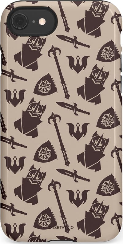 Casetastic Hoesje Geschikt voor Apple iPhone 7/8/SE - Stijlvolle Beschermende Duo-layer Case - Eeuwige paladin