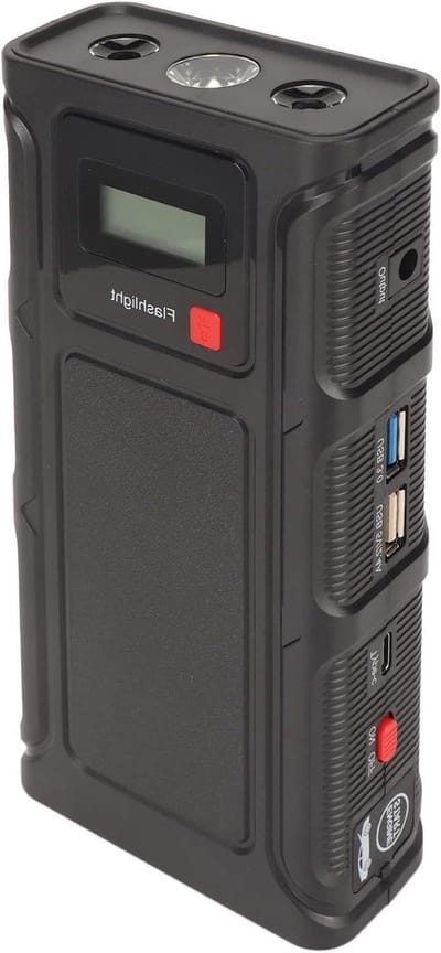 Draagbare Autostarter - Jump Starter - Voertuig Starten - 2000A Piekstroom - 18000 mAh - Zwart