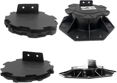 Terraspoten - Verstelbare poten - Terras aanleggen - Hoge draagkracht - 60-80 mm - Zwart