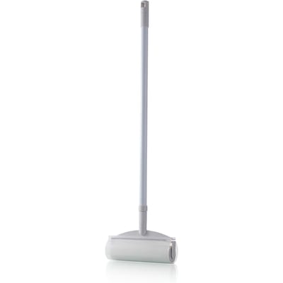 Balai Adhésif avec Manche Extensible Rouleau de Papier Adhésif 60 Feuilles Nettoyeur Balayeuses de Sol Éliminateur de Poils Sticky Mop