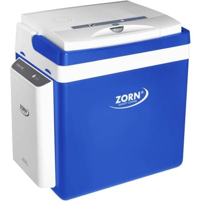 ZORN Cooler Z 26 LNE 7,8 Ah Accukoelbox Energielabel: E (A - G) Thermo-elektrisch 12 V, 230 V DC/AC Blauw-wit 25 l