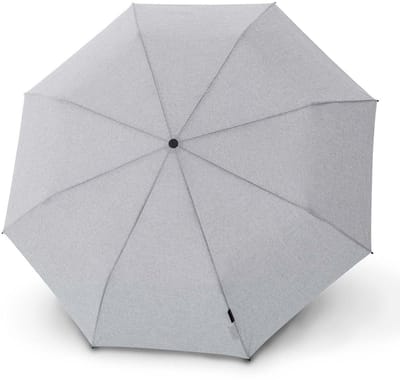 Knirps paraplu C.241 Chrome Matt Duomatic Melange Grey Lichtgrijs