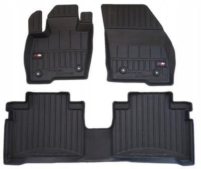 Frogum - 3D Pro-Line - Automatten Set - Geschikt voor FORD Galaxy Mk3 2015-2023 - Hoge Rand 6cm - TPE Rubber
