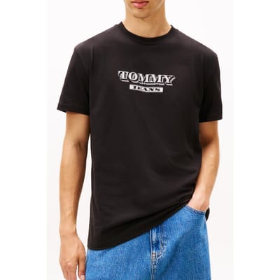 Tommy Hilfiger Regular Bills Font T-shirt Black Taglia: S | Magliette basic Outlet | Uomo | Nero