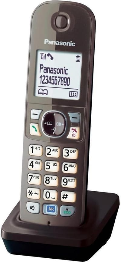 Extra Telefoon Hoorn - Extra Handset - Thuis Bellen - Lage Straling - 18 Inch Scherm - Mokka Bruin