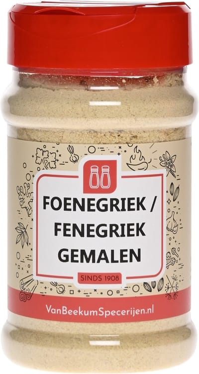 Van Beekum Specerijen - Foenegriek / Fenegriek Gemalen - Strooibus 160 Gram