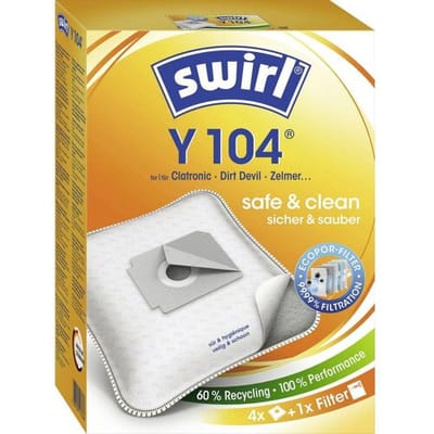 Swirl Y 104 MP Plus AirSpace Staubsaugerbeutel Stofzuigerzak 4 stuk(s)