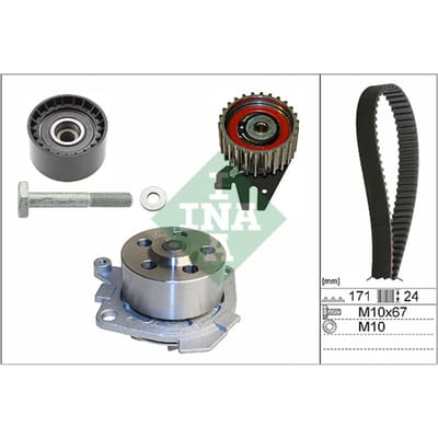 Schaeffler Ina Waterpomp + distributieriem set INA 530 0606 30