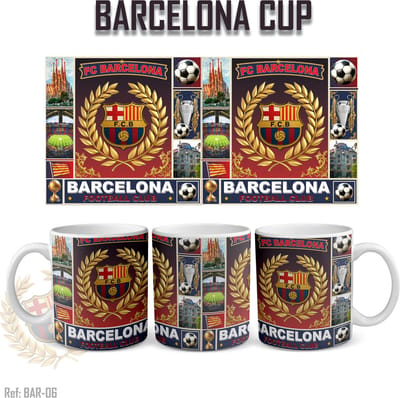 F C Barcelona Voetbal Mok High quality print 325 ml - Coffee Mug - Football Gift Barcelona Official Logo Cup – Football Fan Mug, Ceramic Coffee Cup for Barcelonista Merk:Roly • Schrijf een review • Delen