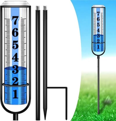 Nauwkeurige Regenmeter voor Buiten met Verstelbare Hoogte en Grote Watermeter