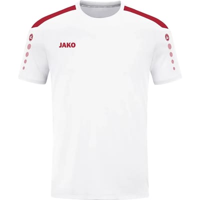 Jako Power Shirt Korte Mouw Kinderen - Rood / Wit | Maat: 116