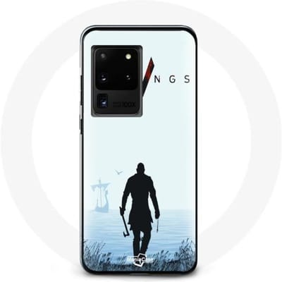 Coque pour Samsung Galaxy S20 Ultra Vikings Série Saison 6 Ragnar Lothbrok La Bande Annonce 2022