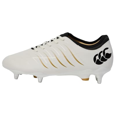 Canterbury Unisex Adult Phoenix 2.0 Pro Leder Soft Ground Rugby Laarzen (Sneeuwwitje)