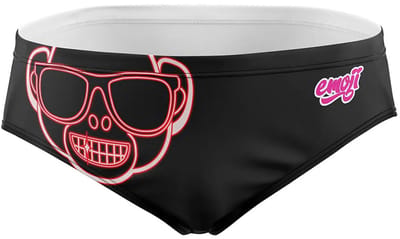 Otso Emoji Monkey Neon Zwemslip Zwart S Man