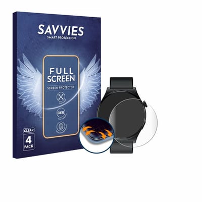 Savvies - Screenprotector voor Infinix XWATCH XW3E - Folie Beschermfolie transparant volledig dekking 4 Stuks