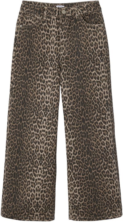 Jonen Wijde meisjessweater met luipaardprint JONEN