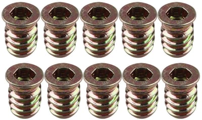 Dailygoods- Moer 10 stuks - M6 x 15mm - Draadmoer - Bevestiging voor Meubilair - Schokbestendig - Duurzaam Metaal - Eenvoudig te Installeren - Bevestigingsmoer