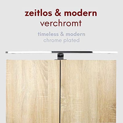 Strak ontworpen LED spiegellamp 600 mm met warm wit licht voor badkamer