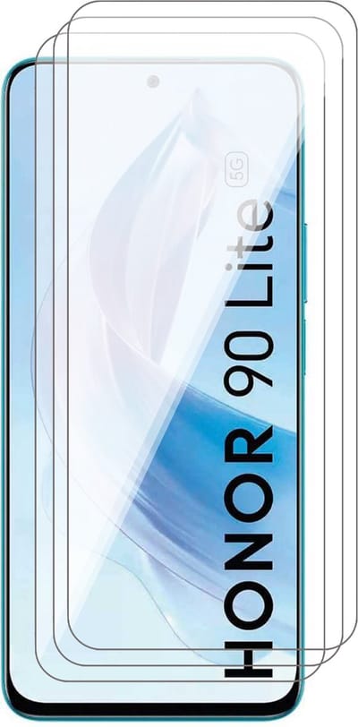Screenprotector geschikt voor Honor 90 Lite - 3x Glas Screen Protector