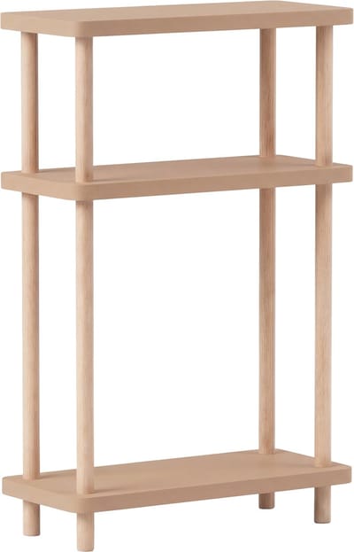 Staand rek Nampernu 62x40x18 cm met deur opbergvakken cappuccino [en.casa]
