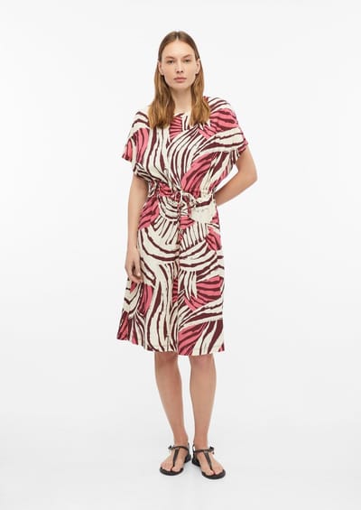 Mouwloze Jersey Jurk met Koord en Uitlopende Zoom Dames s.Oliver