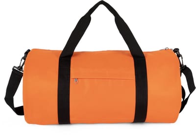 Kimood Gerecycleerde buisvormige tas met zak op de voorkant KI0655 - Orange Zest - One size