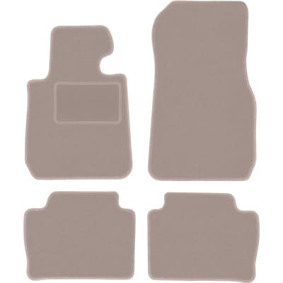 Beige velours vloermatten voor: BMW 3 G21 stationwagen, Touring (2018-)