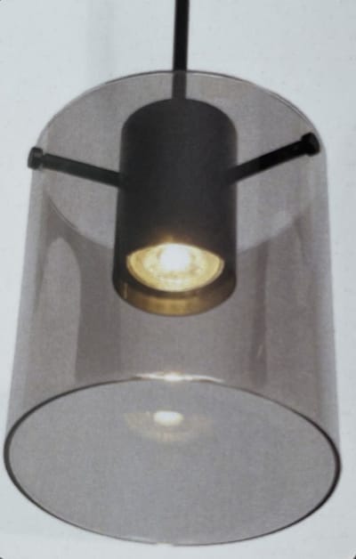 Interno Hanglamp 3 lichts downlight zwart/smoke glas - Modern - Freelight - 2 jaar garantie
