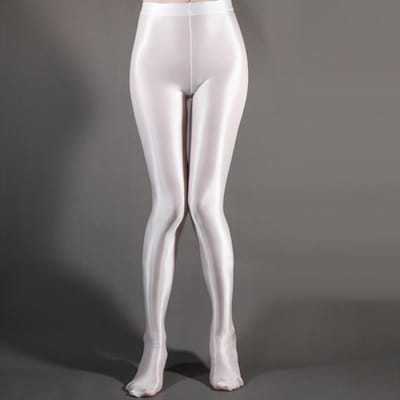 Glanzende Opaque Panty's Glanzende Hoge Taille Panty's Sexy Kousen Yogabroeken Training Dames Sport Leggings Fitness Panty's L gray