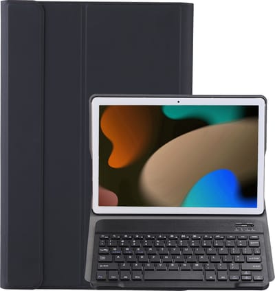 Hoes - Geschikt voor Apple iPad 7 (2019) - 10.2 inch - 7e Generatie - Keyboard Book Cover - Toetsenbord Case - Hoesje - Zwart