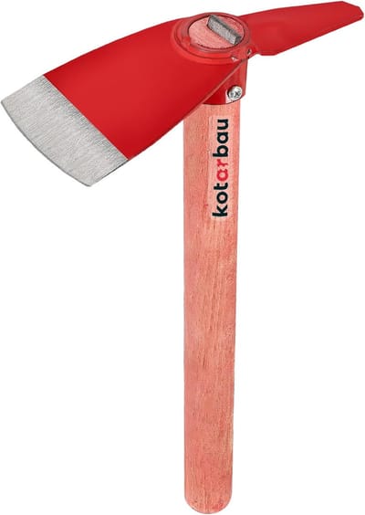 Tuinhack Schoffel - Onkruidsteker Handgereedschap - Bodem Losmaken - Stevig C45 Staal - 75x110mm Blad 34cm Steel