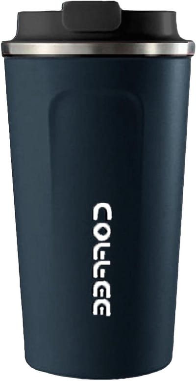 Draagbare Thermosfles voor Koffie met Slimme Temperatuurregeling, RVS Reismok voor Buitenactiviteiten, 380ml in Eenvoudig Design