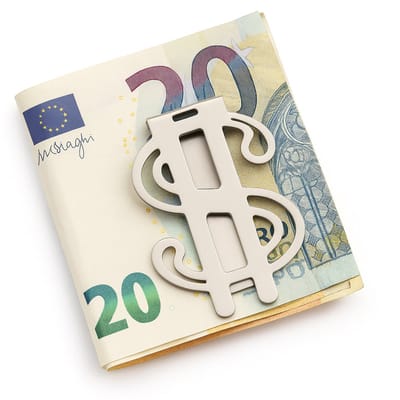 Stijlvolle RVS Money Clip Met Dollar-teken I Geld Clip Dollar $ I Papiergeld Houder I 5 x 3 cm I RVS I Zilver