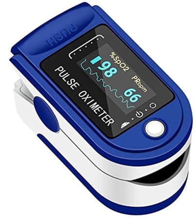 Professionele Pulsoximeter met LED-display - Draagbare Zuurstofverzadiging Meter voor Thuisgebruik, Fitness en Sport