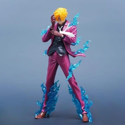 24cm/9,45in Anime ONE PIECE Figuur Sanji Actiefiguren Pvc Beeldje Bureau Ornament Verzamelfiguur Speelgoed Cadeaus blue