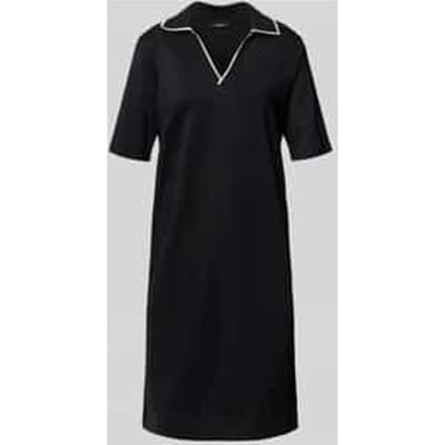 Knielange T-shirtjurk met platte kraag, model 'Wembli'