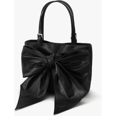Niche Design Strik Handtas, Hoofd Leer Ins Stijl Crossbody Tas, High-end Leer Dames Tas zwart