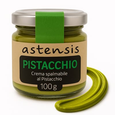 Astensis Dubai pistache spread - Italiaanse pistachepasta voor desserts - 100 gram