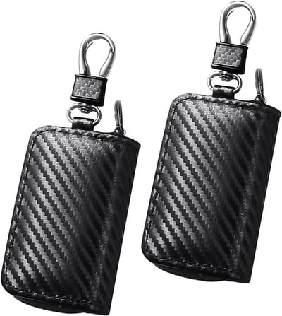 Zwarte Sleutelbeschermtas - Signaalafscherming, Draagbare Multifunctionele Tas, Praktische Accessoires voor Sleutels en Keychains