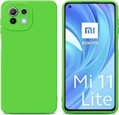 Cadorabo Hoesje geschikt voor Xiaomi Mi 11 LITE (4G / 5G) / 11 LITE NE in FLUID GROEN - Beschermhoes gemaakt van flexibel TPU silicone Cover Fluid Case