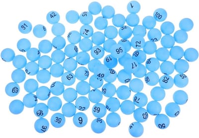 Set van 100 Genummerde Ballen (1-100) voor Loterij, Bingo en Spelactiviteiten