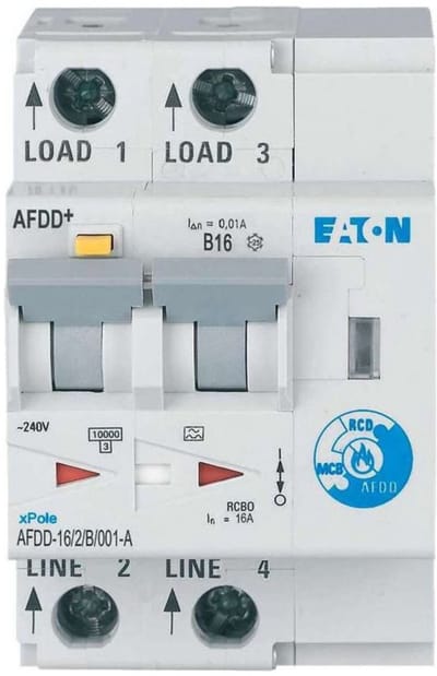 Eaton 187201 Brandbeveiligingsschakelaar 2-polig 16 A 0.01 A 230 V/AC 1 stuk(s)