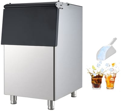 Commerciële ijsemmer ijsopslagbak - Professioneel horeca - Voor ijsmachines - Capaciteit 113 kg - Verstelbare antislip rubberen voetjes - Voor restaurants hotels bars