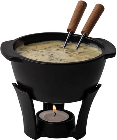 VH Supplies®Kaasfondue Pan - Caquelon - Elektrische Fonduepan - 300 ml