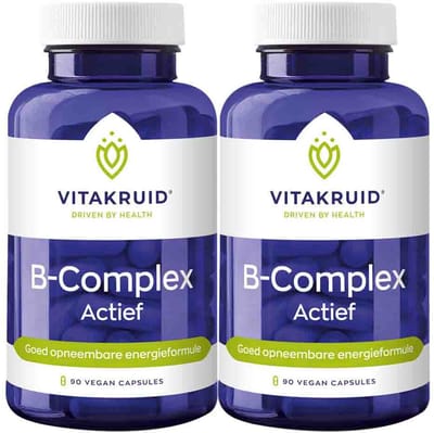 Vitakruid - B-Complex Actief - 2 x 90 vegancapsules - Voordeelverpakking