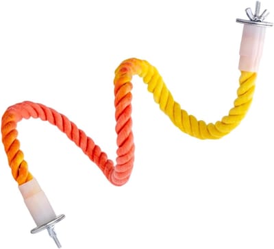 Vogel Klimtouw - Papegaai Speelgoed - Kooi Verrijking - Multifunctioneel Design - 60 cm - Kleurverloop