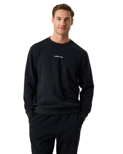 Björn Borg Borg Classic Sweater Heren Trui Met Lange Mouw Mannen - Katoen - Zwart - Maat M