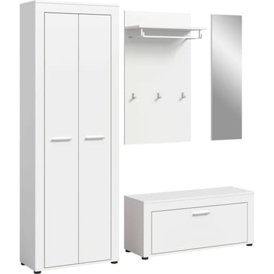 Jam kledingkastcombinatie wit melamine - 35x184x191cm