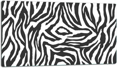 TMK ArtDeko - Snijplank - Glas - 52x30cm - Zebra