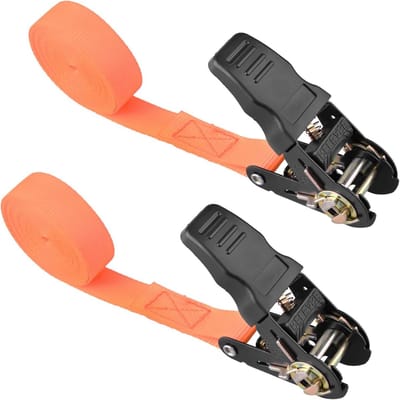 Spanbanden met Gesp - Bagagebanden - Lading Zekeren - Hoge Draagkracht - 5 Meter - Oranje